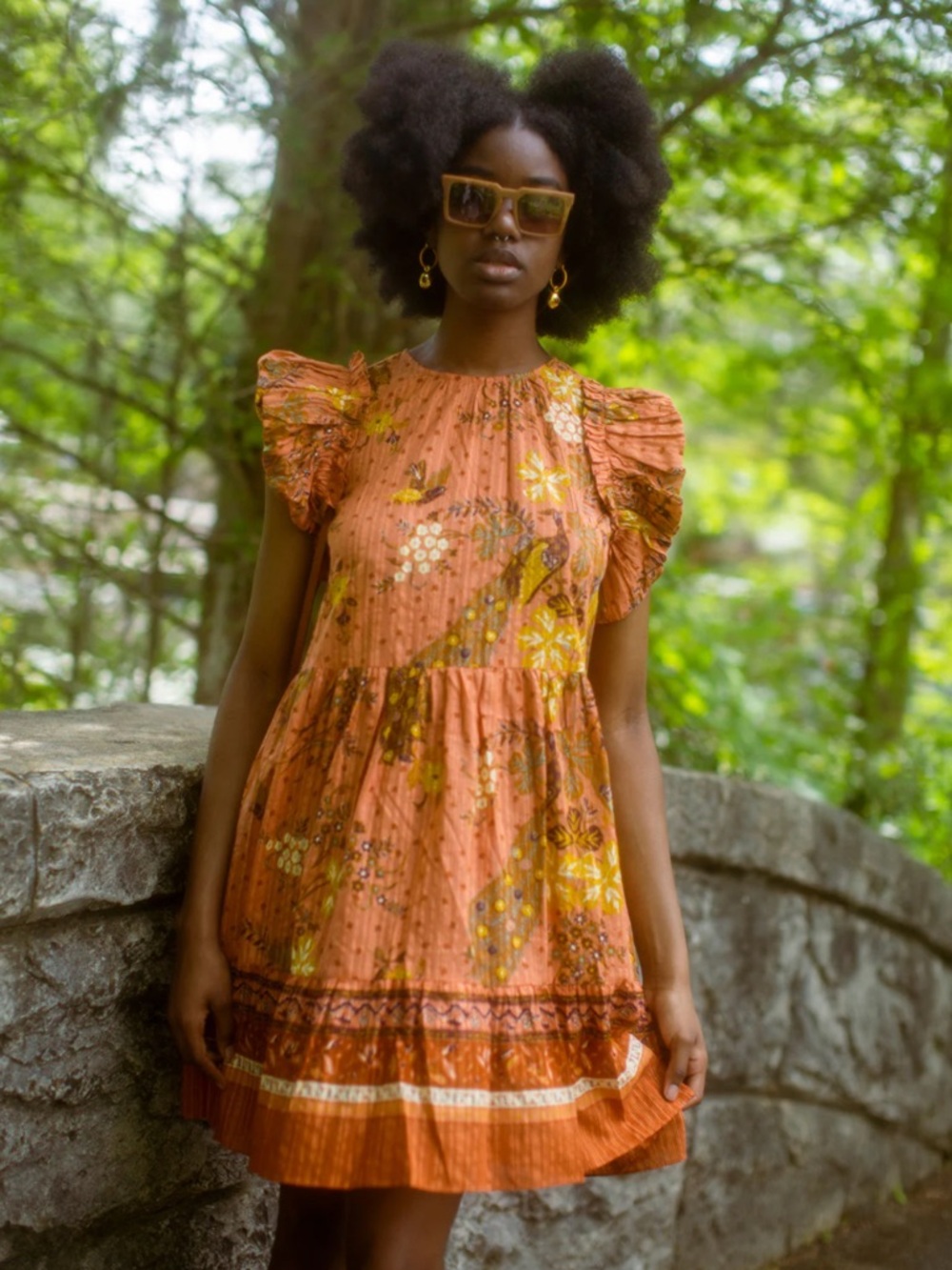 Ulla Johnson Printed Mini Dress. Size 6.
